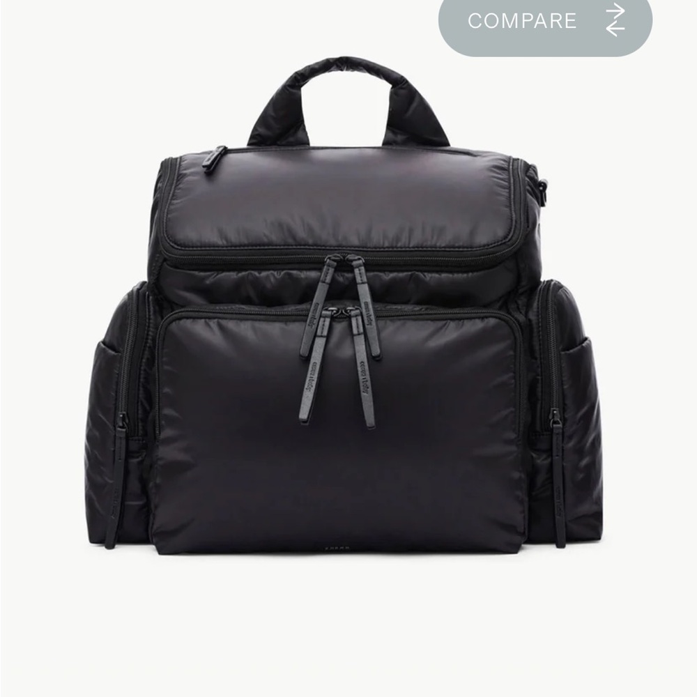 Caraa Black Baby Bag Modern Design Water-Resistant